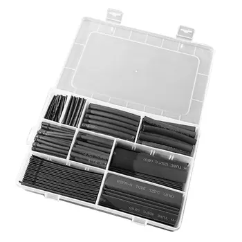 

385Pcs/box Polyolefin Shrinking Assorted Insulated Sleeving Tubing Set Heat Shrinkable Tube Wrap Wire Heat Shrink Tubingdiscount