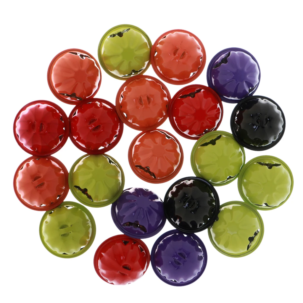Pack of 20 Pcs Colorful Jingle Christmas Xmas Halloween Pumpkin Bell Beads Charms Handing  Make Jewelry Crafts