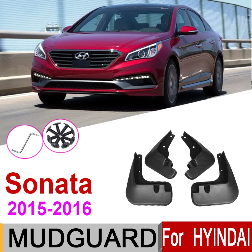Переднее и заднее автомобильное Брызговики для Hyundai Sonata ECO SE i45 LF 2015 ~ 2016 брызговики