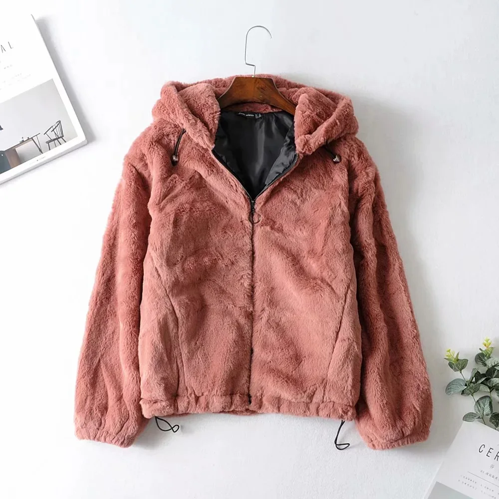 

2019 New Products INS Europe And America WOMEN'S Dress Fur Clothing Hooded Jacket Coat