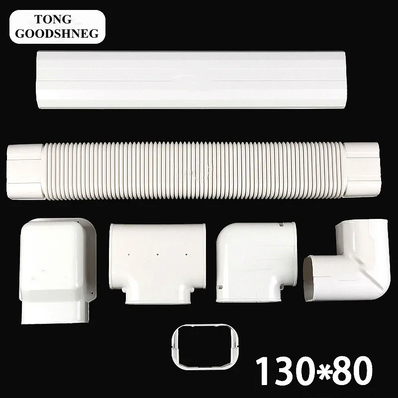 PVC Decorative Air Conditioner Line Set Cover kit, Tubing Covers