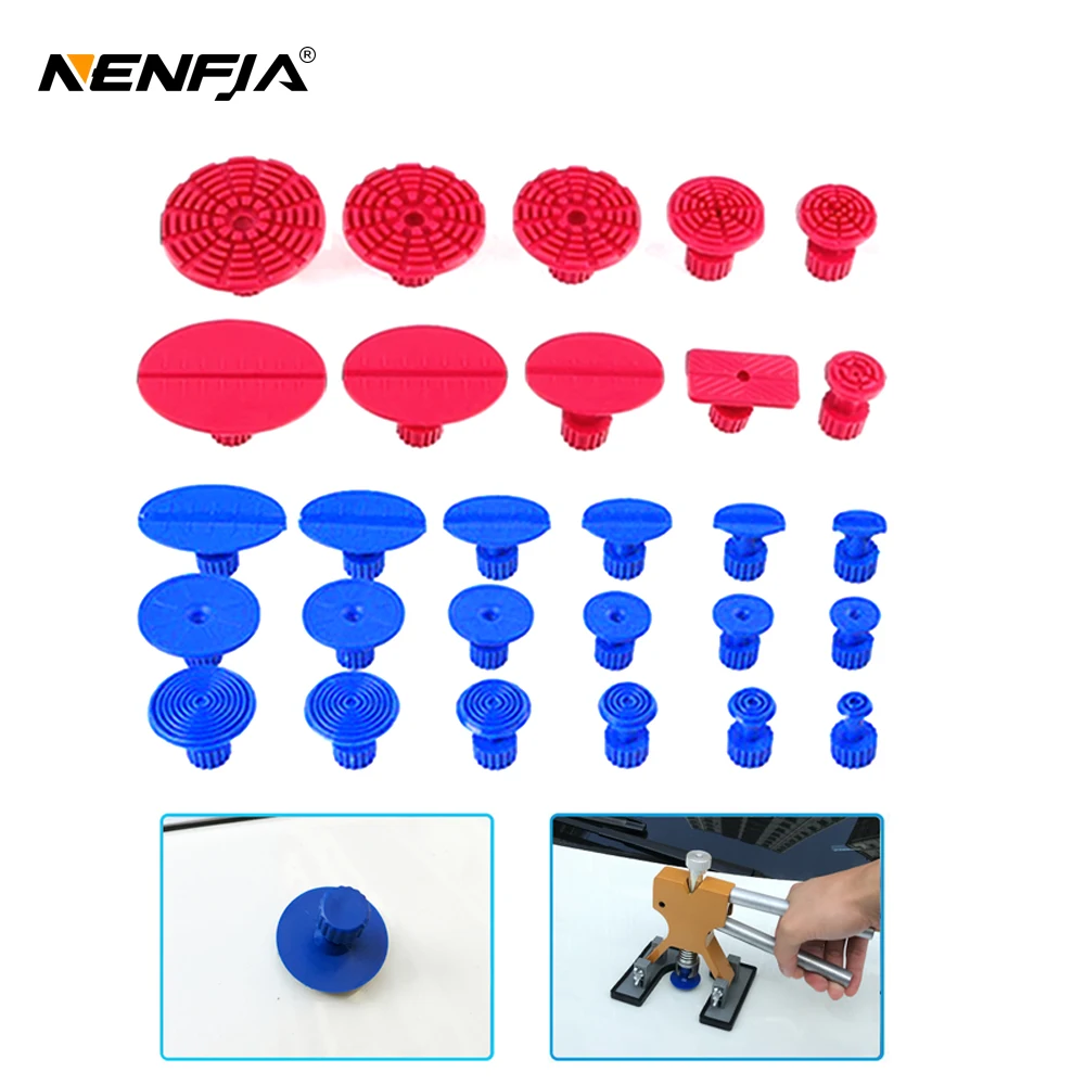

Car Tools ABS Glue Tabs Auto Body Pulling Car Paintless Dent Repair Tools Glue Tabs Fungus Suction Cup Suckers Dent Removal