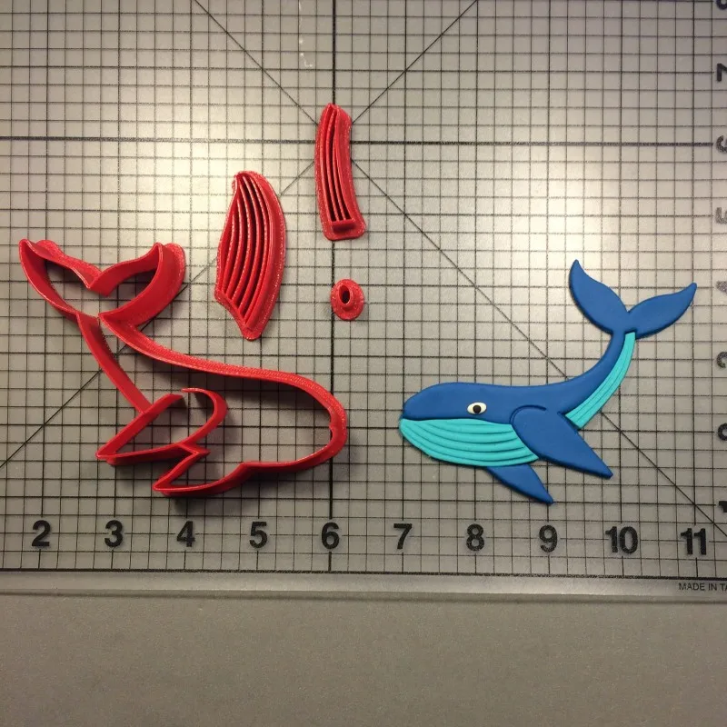 Taglierina Per Biscotti Killer Whale E Beluga Whale Fondant Cupcake