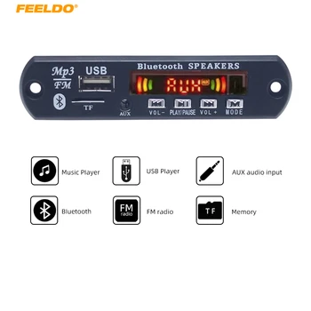 

FEELDO 12V Car Wireless Bluetooth MP3 WMA Decoder Board Audio Module USB TF Port Car MP3 Player Remote Decoding Board Module