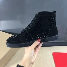 Rojo picos zapatillas de gamuza de tenis suela deporte hombre zapatos hombre chaussure homme mujer - AliExpress