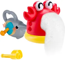 Jouet de bain à bulles pour baignoire, Machine à bulles manuelle pour baignoire, jouets de baignoire à bulles de requin et de crabe mignons pour les tout petits, Machine à bulles pour enfants 