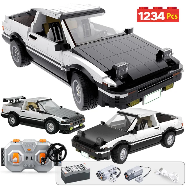  US $42.77  1234pcs City Remote Control Supercar Building Blocks Technic RC/non-RC Drift Racing Car MOC Model B