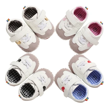 

Infant Boys Girls Shoes Non Slip Rubber Sole Walking Sneakers Toddler First Walkers Crib Shoes