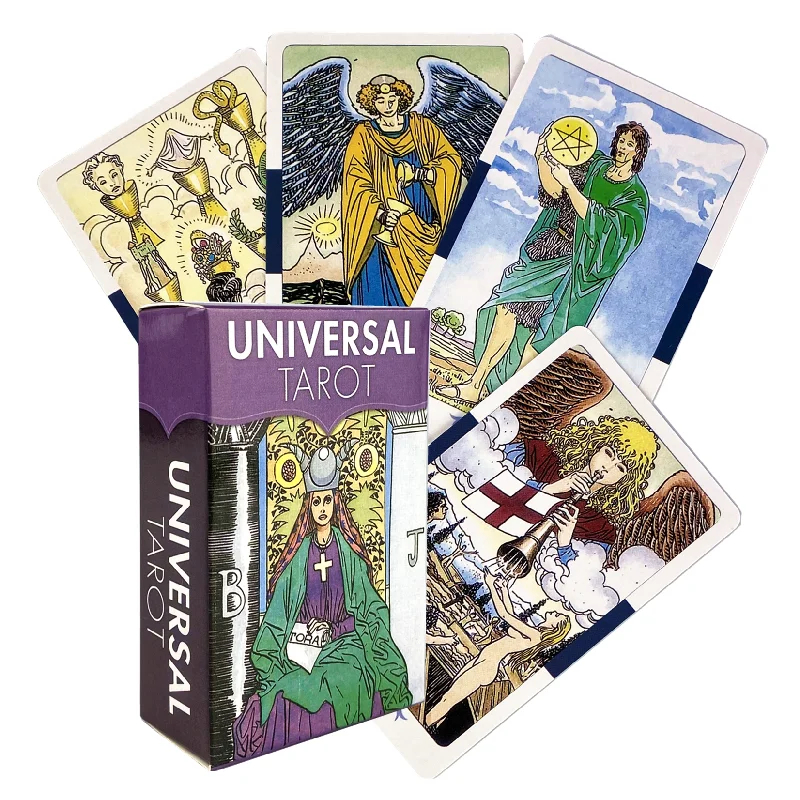 Mini Size Universal Tarot Deck Leisure Party Table Game High Quality Fortune-telling Prophecy Oracle Cards With Guide Book russian golden tarot deck for work with guide book prophet oracle cards divination fortune telling classic 78 cards 12x7cm