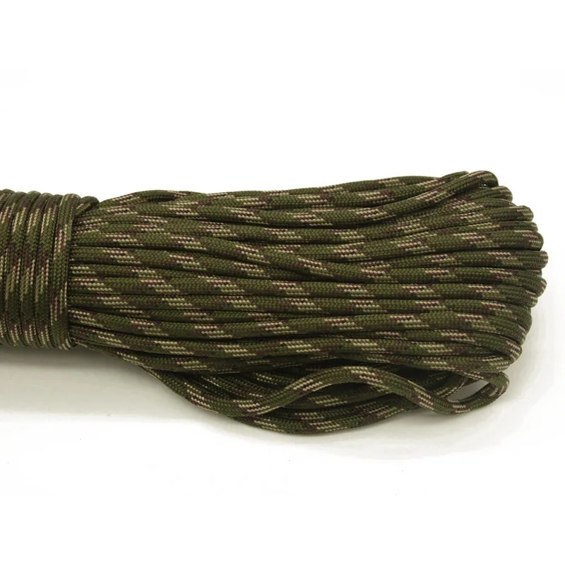 Diameter 4mm 7 Strands 100FT 31M Paracord 550 Parachute Cord Lanyard Outdoor Surivival Tools Rope First Aid Equipment - Цвет: army green