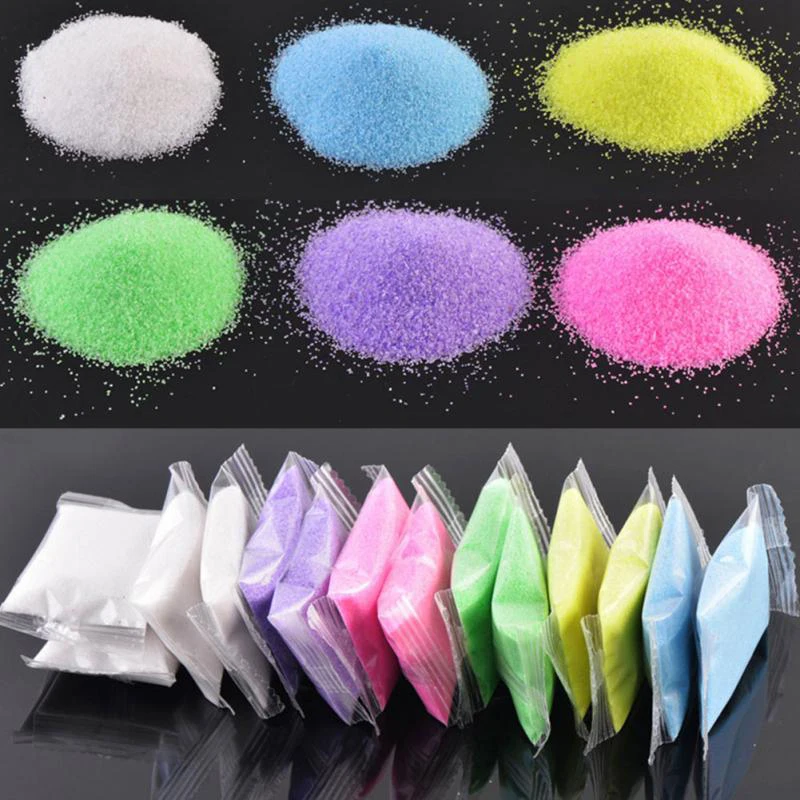 

24g/Pack Quartz Sand Fairy Garden Artificial Powder Mini Snow Micro Landscape Decoration Home Decor Kid DIY Sand Table Accessory