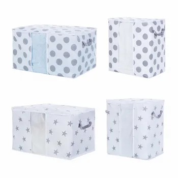 

Clothes Organizer Container Foldable Clothes Storage Bag Non Woven Clear Window Organizer For Clothes Storage Box Of Thing 2