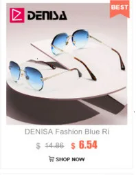 DENISA винтажные маленькие Овальные Солнцезащитные очки женские люксовый бренд черная оправа прозрачные солнцезащитные очки с металлической оправой красные очки ретро G22020