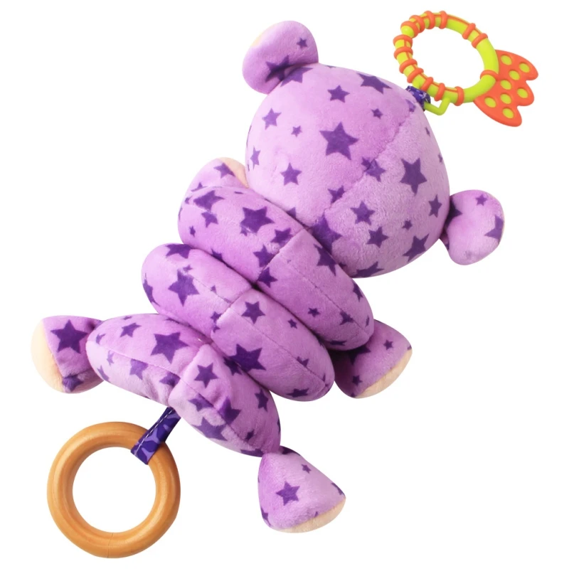 Baby Toy Plush Animal Toy Comfort Stroller Rattle Mobile Infant Stroller Toys Baby Hanging Bed Bell Crib Rattles Toys Gifts