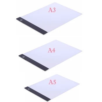 

A3 A4 A5 LED Artist Thin Art Stencil Drawing Board Led Light Pad Table Pad Panel Drawing Tracing Tracer Copy Board Light Draw