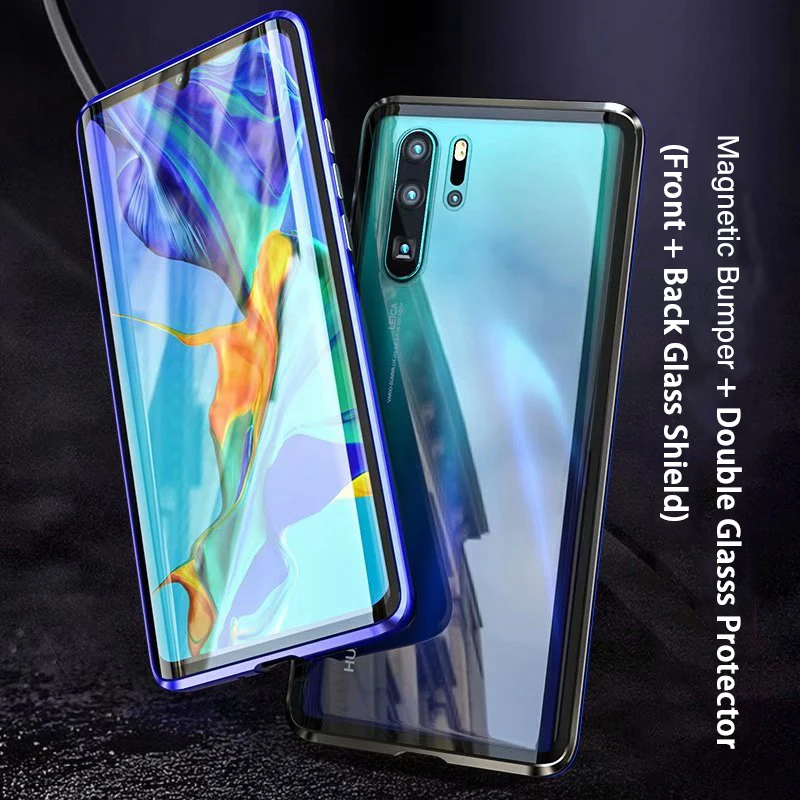 BOBYT для HUAWEI P30 P30pro полный корпус Магнитные защитные чехлы 360 Защита Передняя Задняя стеклянная защита P30 Pro