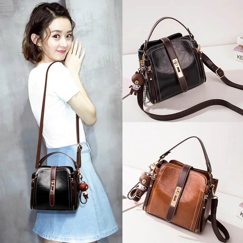 

WOMEN'S Bag 2019 Summer New Style Commuting you achoi Handbag Versatile Fashion Shoulder Bucket WOMEN'S Bag