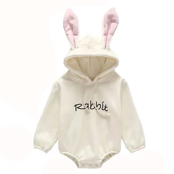 

Cute Baby Clothes Winter Baby Girl Clothing Rompers Letter Sweatshirt Style Baby Jumpsuit Hooded Fashionable Baby/ Cloth 0-24M