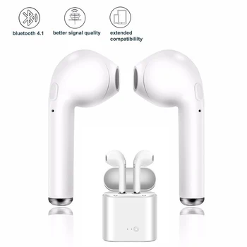 I7s TWS Bluetooth Earphone Stereo Earbud Wireless Bluetooth Earphones In-ear Headsets For All Smart Phone Sport headphones 3