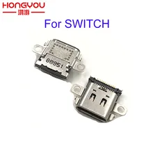 Porta de carregamento original para nintendo switch, ns porta de carregamento conector de alimentação tipo c soquete do carregador para interruptor de interruptor