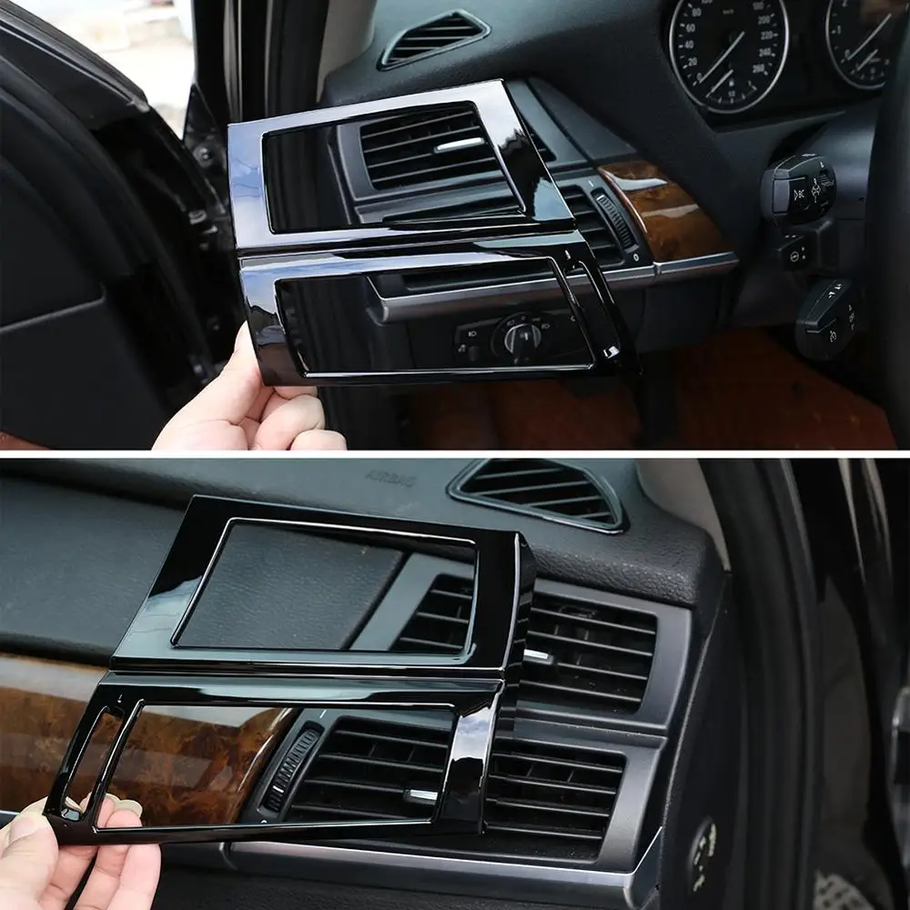 Черная глянцевая рамка для вентиляционного отверстия BMW X5 E70 X6 E71 2008-2013 |