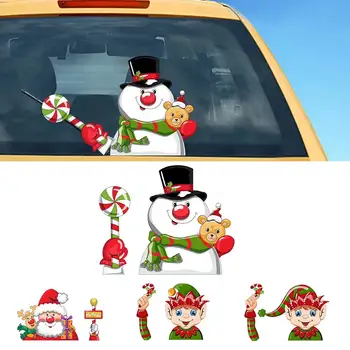

Santa Claus Wiper Sticker Removable Car Rear Windshield Christmas Wiper Decal Tags