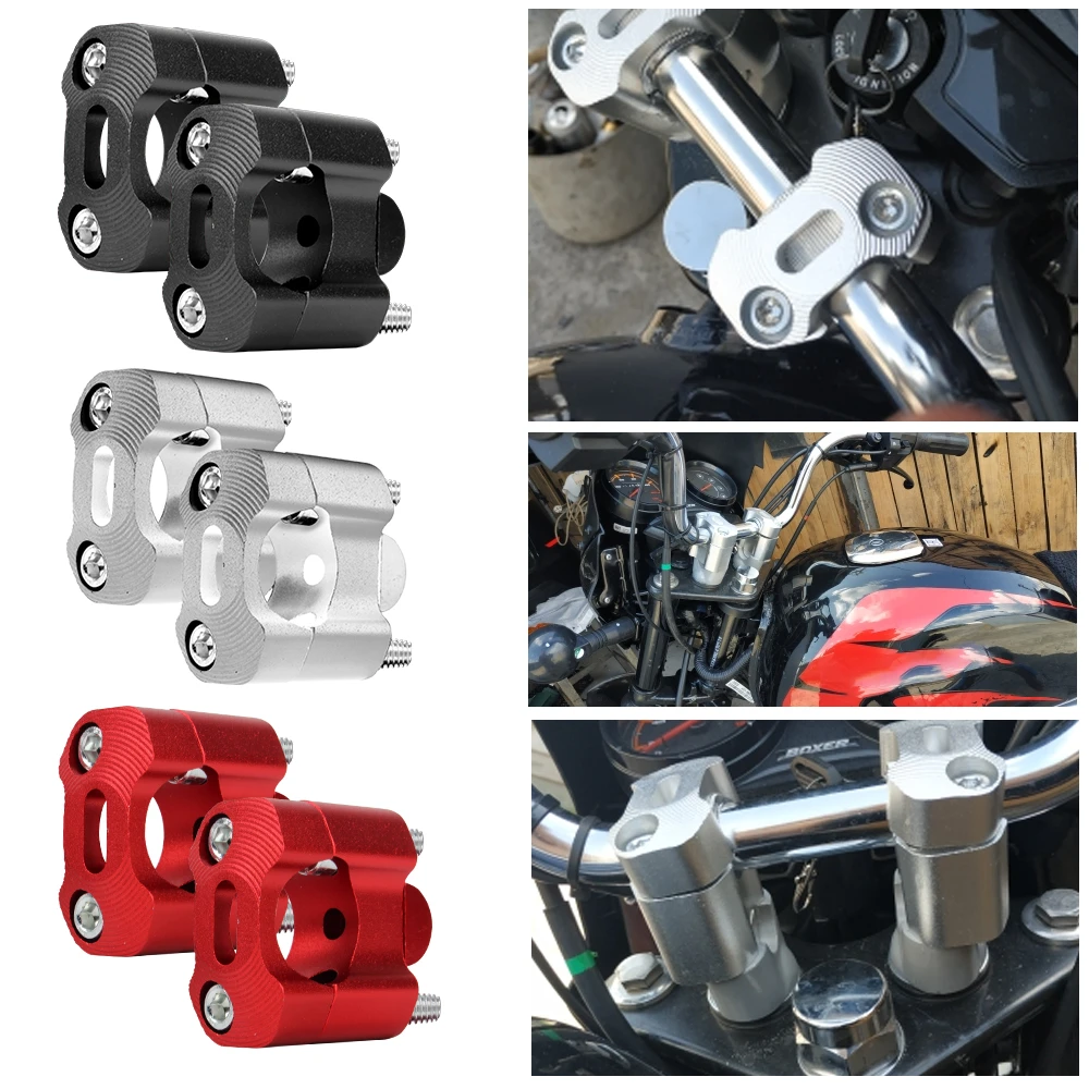 Abrazaderas barra de motocicleta todoterreno, de elevadores de de 22mm, 1 par, abrazadera de manillar de motocicleta de 7/8"|Manillar| - AliExpress