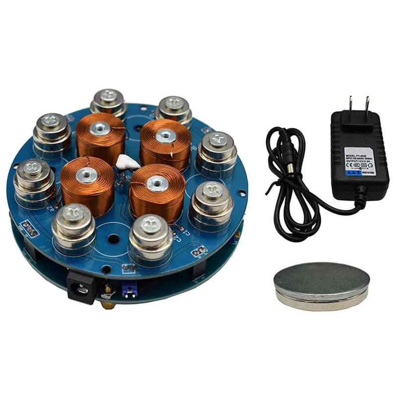 Magnetic Levitation Module Magnetic Suspension Core Lamp Load-Bearing Weight 300G Finished(US Plug)