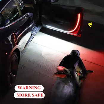 

Led Car Door Warning Light Welcome Flash Lights Headlight Alarm Signal Decorative Ambient Atmosphere Lamp 12V Auto Accessories