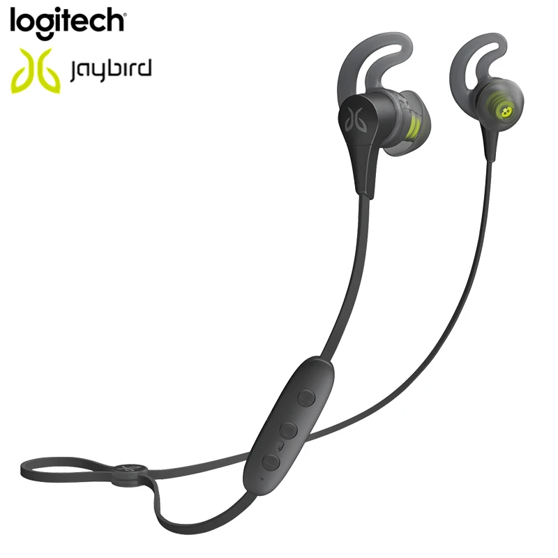 Черный Беспроводные спортивные наушники с Bluetooth от logitech Jaybird X4, время воспроизведения 8 часов, водонепроницаемые, для занятий спортом, подходят для музыки и звонков, Мобильная гарнитура - Цвет: Черный