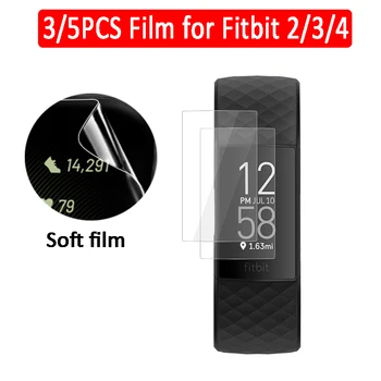

3/5pc Full screen protector for Fitbit Charge 3 braclet soft HD Nano film on Fit bit Charge 4 2 Charge2 Charge3 Charge4 no glass
