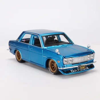

1:24 Diecast Alloy Sport Car Model toy For Nissan 1971 DATSUN 510 GTR Collective Edition Collection Classic car For Man with Box
