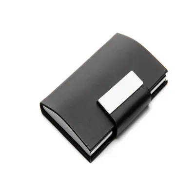 

Pu Material Stainless Steel Business Card Holder Business Card Case YF340-12 Filled with Abundant Craft Manufacturers Direct Sel