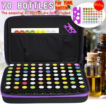 

30/70 Bottles Essential Oil Case Storage Bag Holder 15ML Portable Travel Essential Oil Bottle Organizer Perfume Oil Collect Case