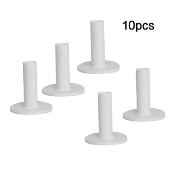 

10pcs Rubber Golf Tees Training Practice 57mm Home Driving Ranges Mats Practice Golf Accessories Ox Tenden Tee