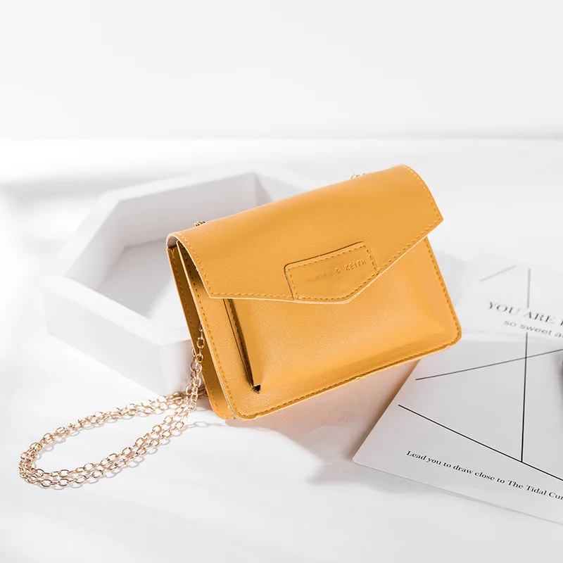 

2019 New Style Korean-style Minimalist Version of Versatile Chain Shoulder Bag Hong Kong Style Shoulder Bag