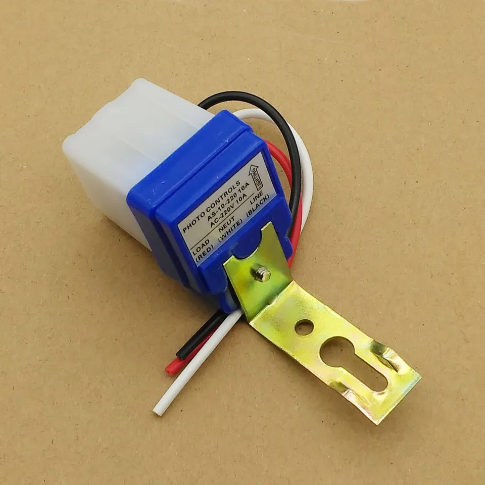 Автоматический автоматический выключатель фотоэлемента переключатель уличного света постоянного тока 220 В