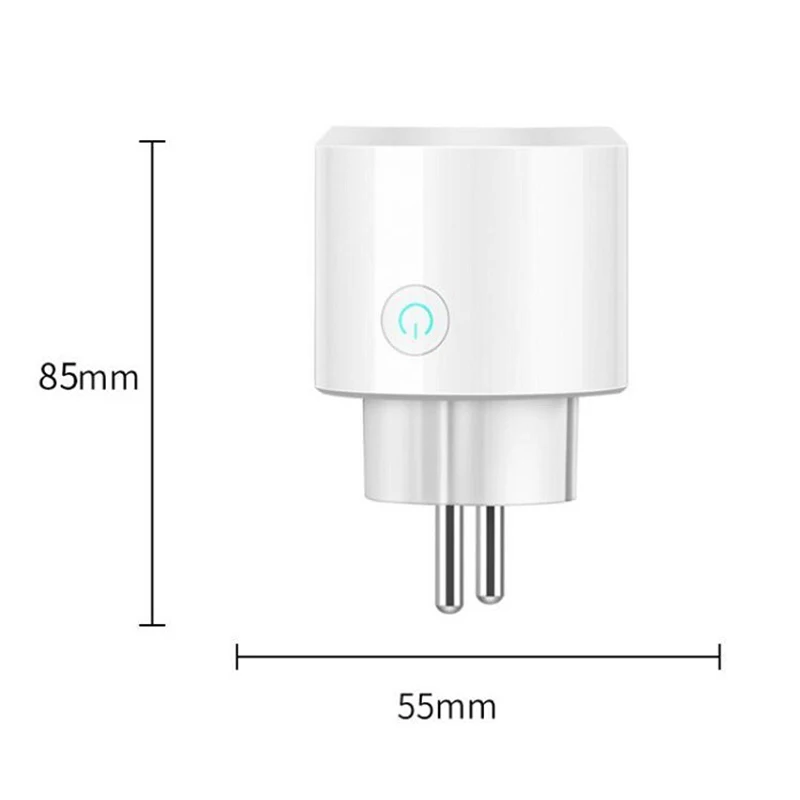 FFYY-Zapo W31 Smart Socket Wifi Mobile Phone Timer Switch Socket Remote Control Smart Home for Alexa(Eu Plug