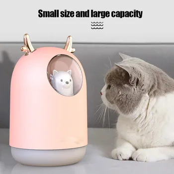 

Mini USB Humidifier Cute Portable Ultrasonic Cartoon Animal Air Oil Diffuser Car Home Desktop LED Lamp Mist Maker Machine