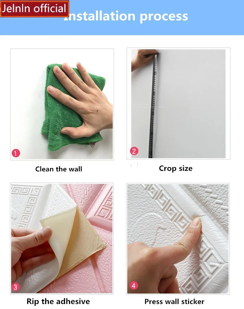 Синий 3d настенные наклейки самоклеящиеся пена края стены линия талии потолок линия Водонепроницаемые, влажность-доказательство плинтус наклейки
