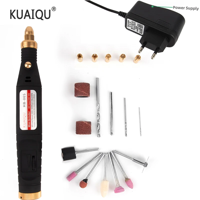 

18V Power Tools Electric Mini Drill 18W Grinding Accessories Set Multifunction Engraving Pen For Dremel 5000-18000rpm Adjustable