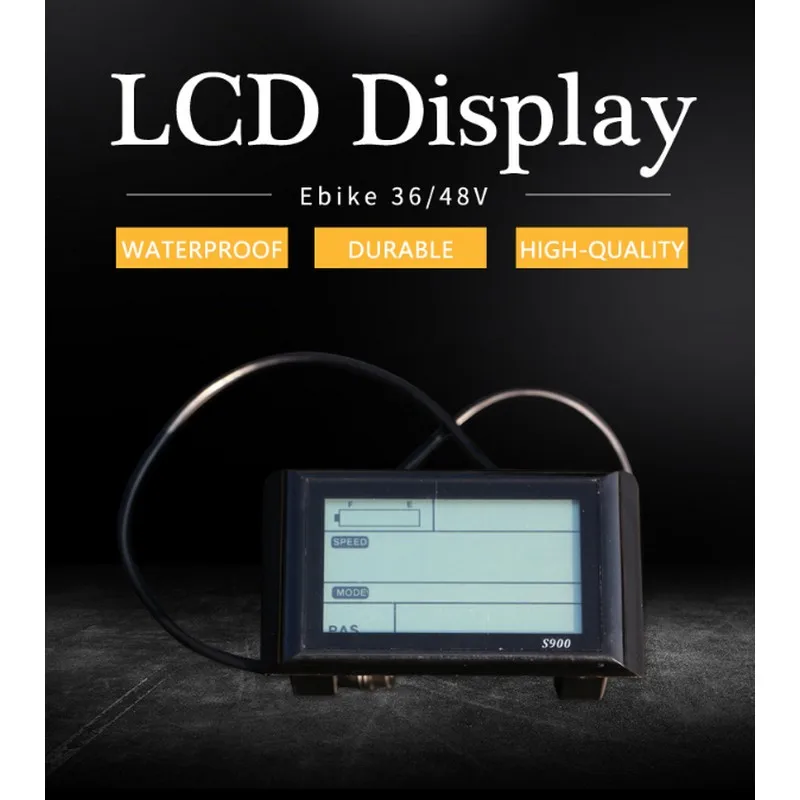 

Ebike 36V 48V LCD Display Waterproof Electric Bikes Control Panel for E-bicycle Accessories Controller Battery Level Indicator