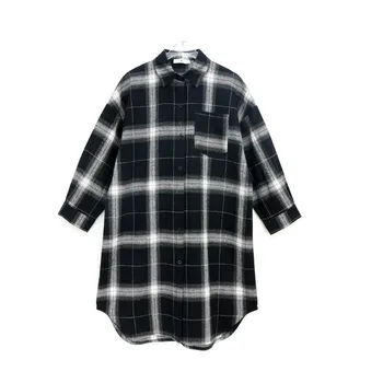 

Fashion Teen Girls Long Style Blouse Children 2020 Autumn Clothing Kids Girls Cotton Plaid Blouse Big Girls Casual Blouse, #8950