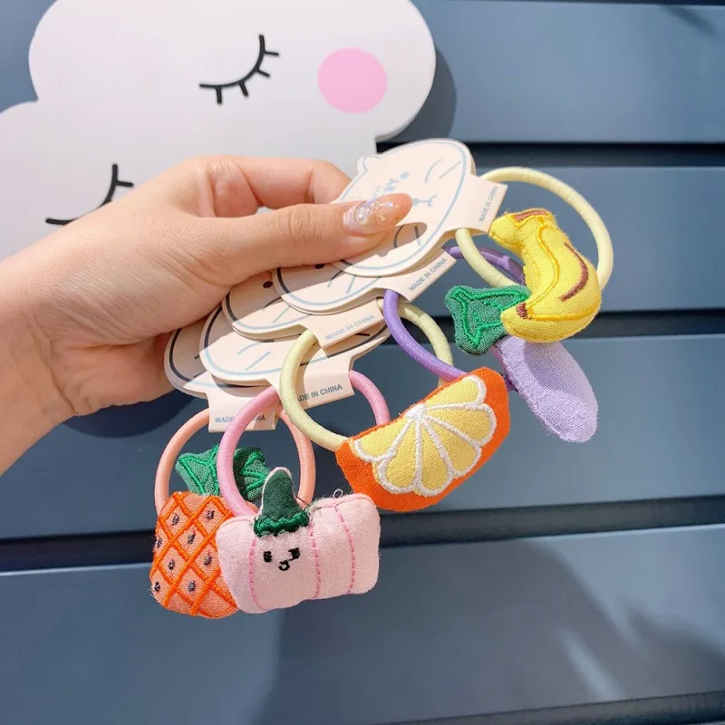 Girls Hair Clips Cute Cartoon Fruit Design Hair Pin Children Hairpin Princess Hair Accessories Candy Color