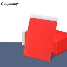 10 шт. 28x37+ 4 см пластиковая красная пузырчатая отправка почтовых посылок конверты Эксклюзивные сумки уплотнения пузырьковый конверт Подарочная сумка водонепроницаемый почтовый мешок