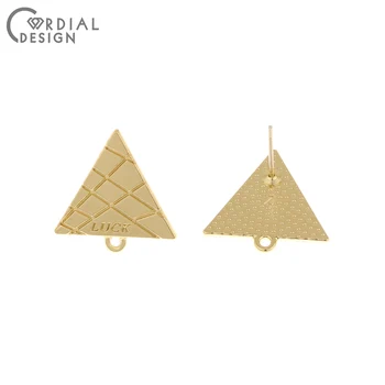 

Cordial Design 100Pcs 19*19MM Jewelry Accessories/DIY Parts/Hand Made/Triangle Shape/Earrings Stud/Jewelry Findings & Components