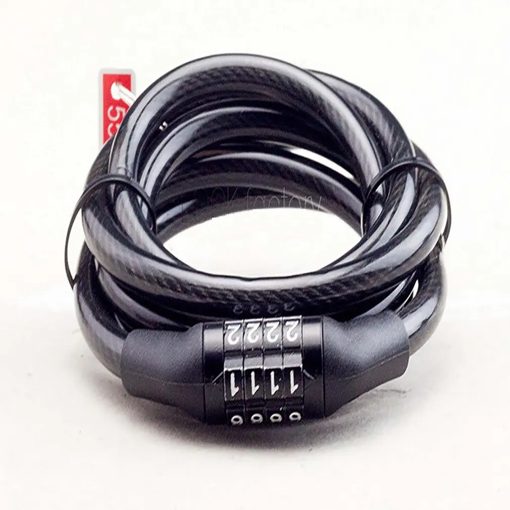 

Bicycle Mountain Bike Electric Car Chain Wire Four-digit Code Lock