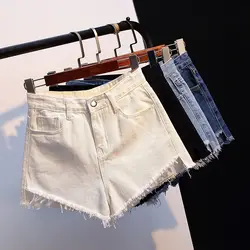 Джинсы женские летние 2019 новые корейские женские джинсовые шорты для девочек, студенческие штаны, детская одежда, оптовая продажа