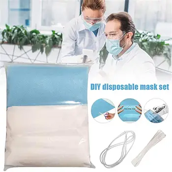 

50Pcs/lot Disposable Protective 3 Layer Nonwove Ply Filter Mouth Face Mask Anti-Dust Anti-Fog Meltblown Earloop Mouth Mask kids