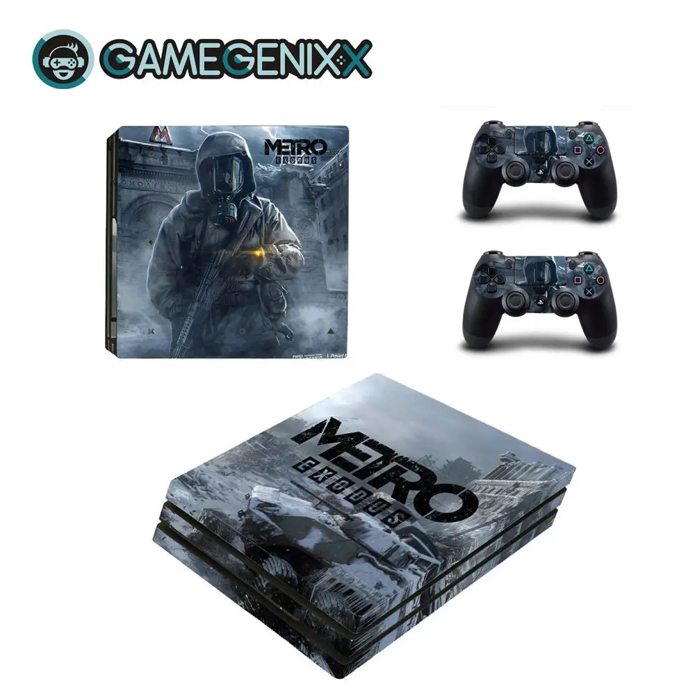 GAMEGENIXX виток винилопласта с наклейкой для консоли PS4 Pro и 2 контроллера-Metro
